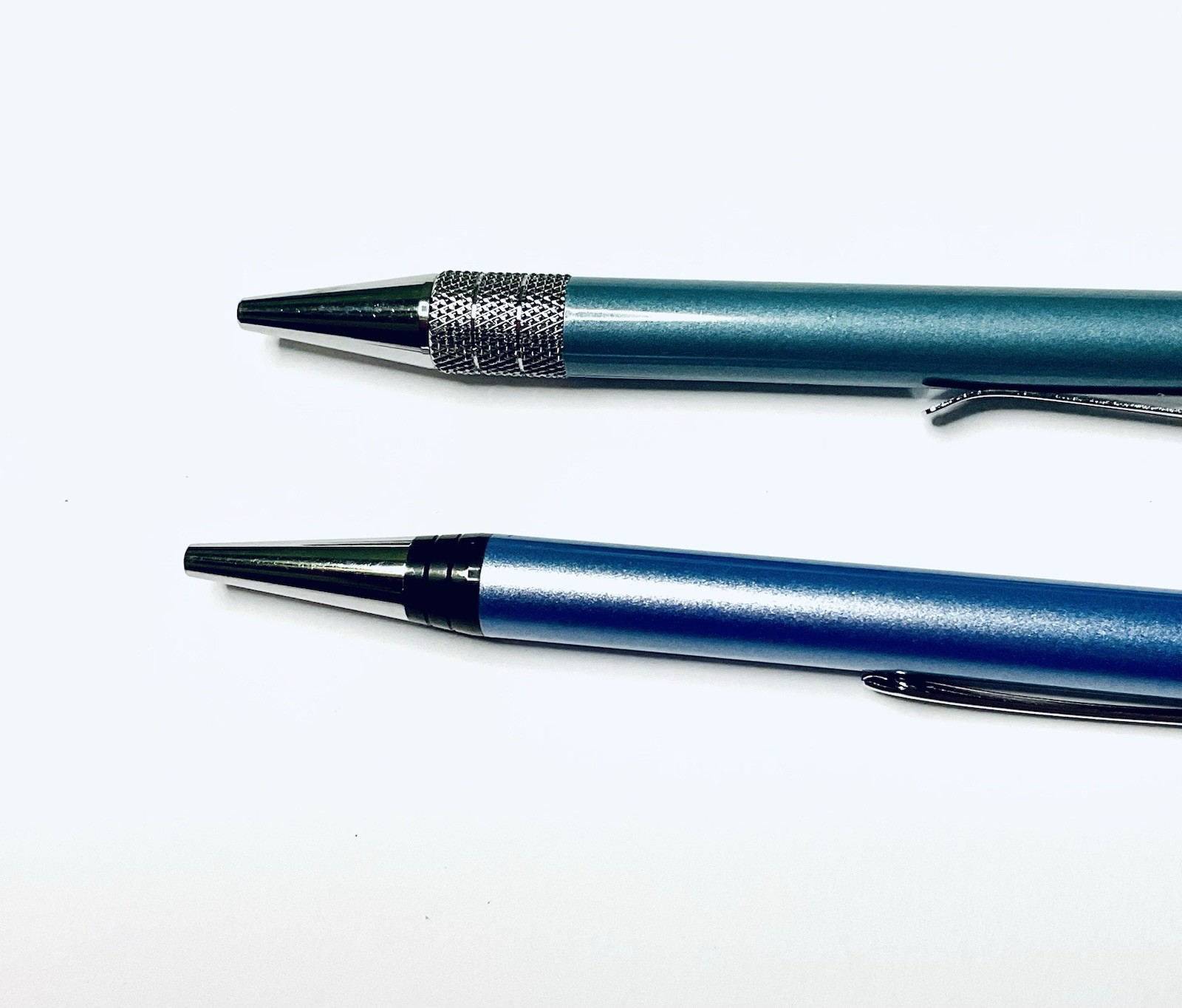 VIAGRA DRUG REP PENS HEAVY METAL RETRACTABLE REFILLABLE LOT OF 2 METALLIC
