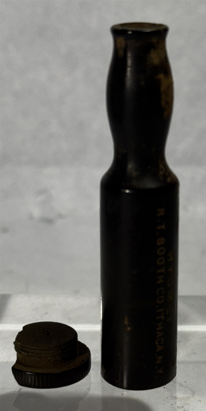 Antique Booth’s Hyomei Pocket Inhaler R.T. Booth Ithaca NY Hard Rubber Quack Med