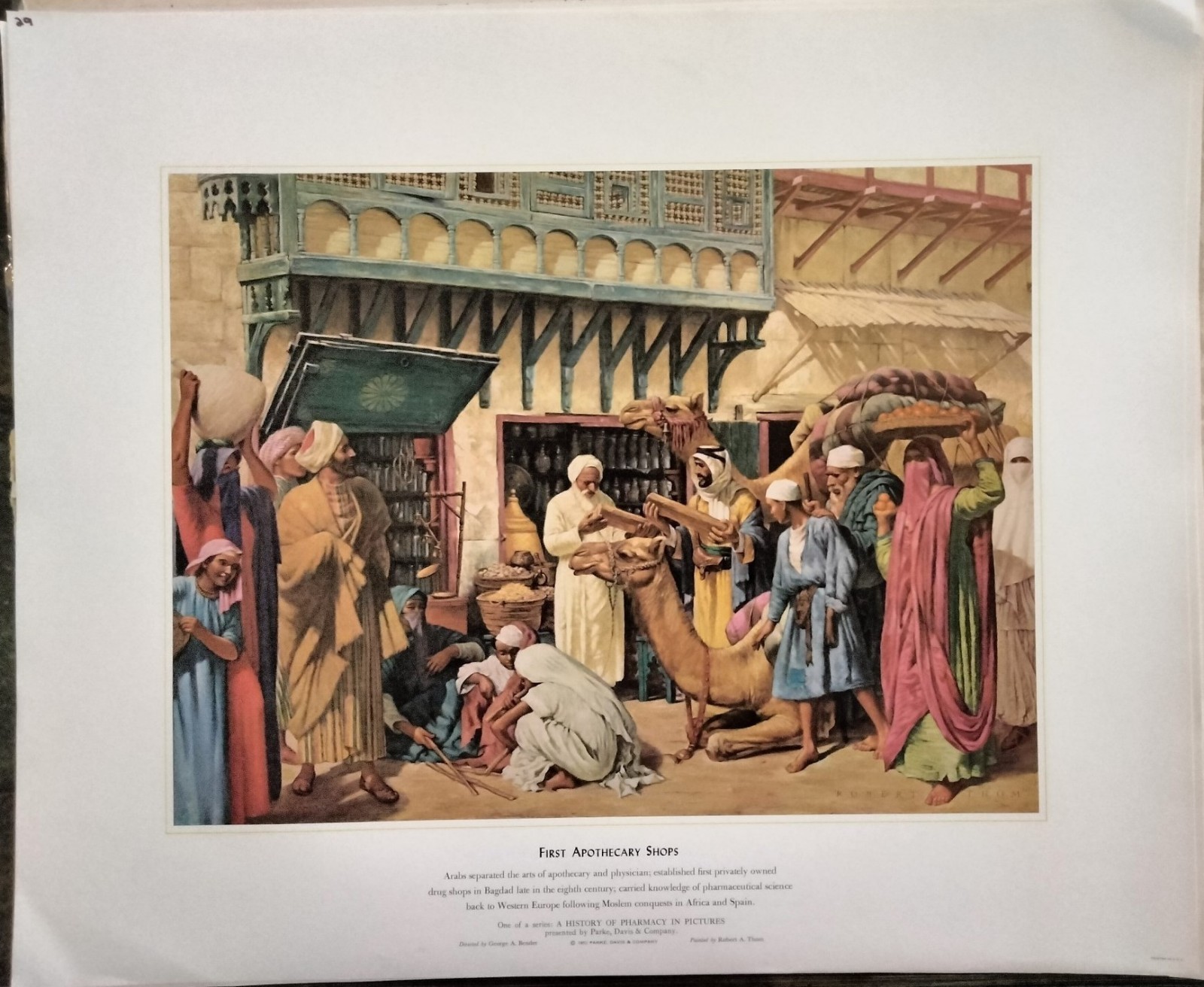 Vintage A HISTORY OF PHARMACY IN PICTURES by Parke Davis Set of 40 Prints 1957
