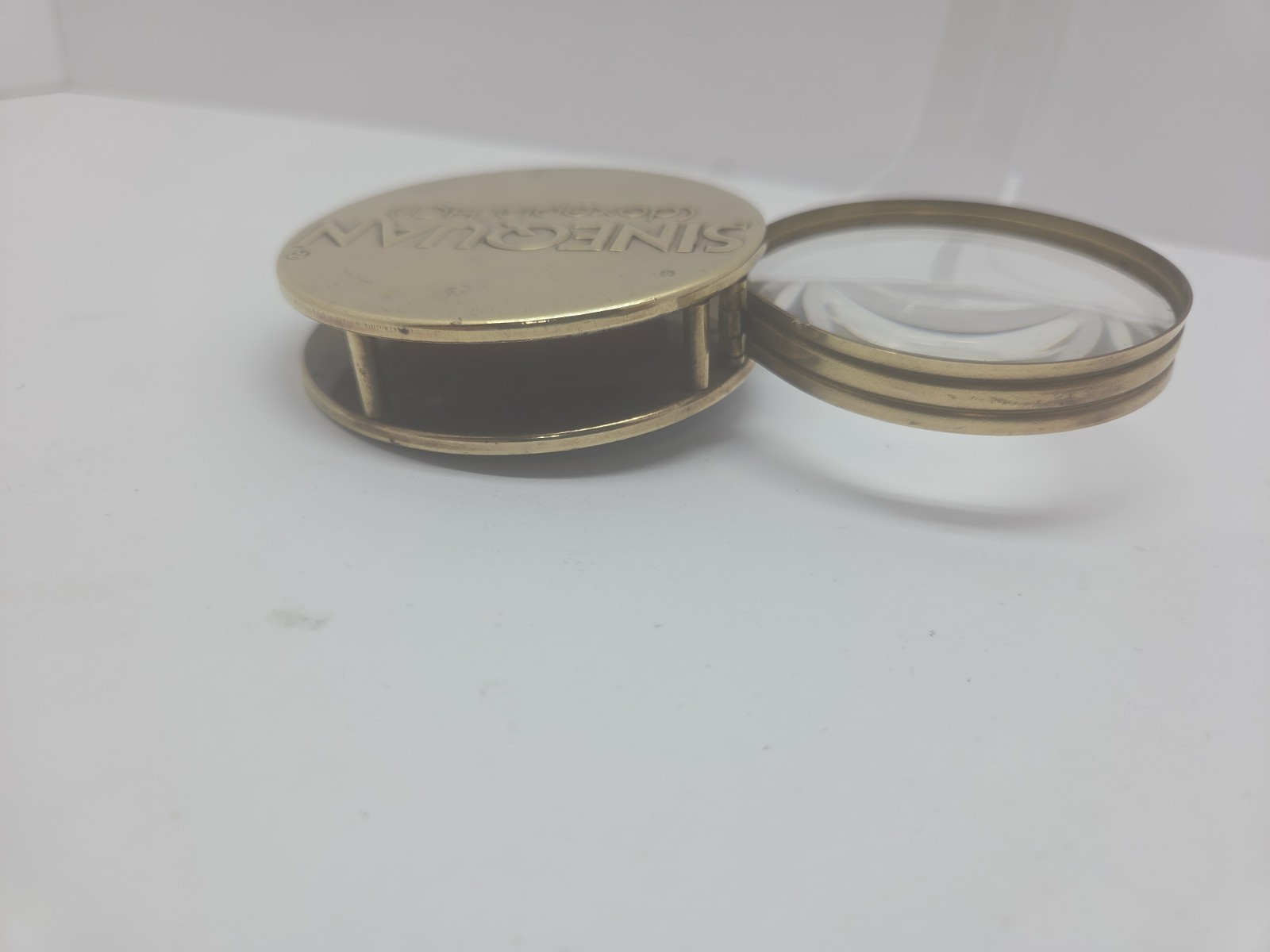Vintage Sinequan Doxepin Drug Rep Brass Magnifying Glass