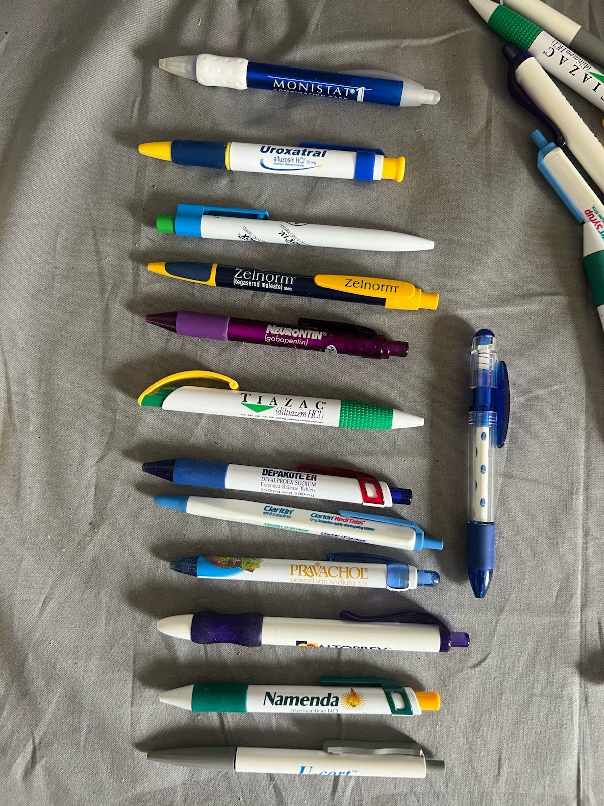 Lot 70+ Pens Drug Rep Pharmaceutical Promo Advertising Plastic Working