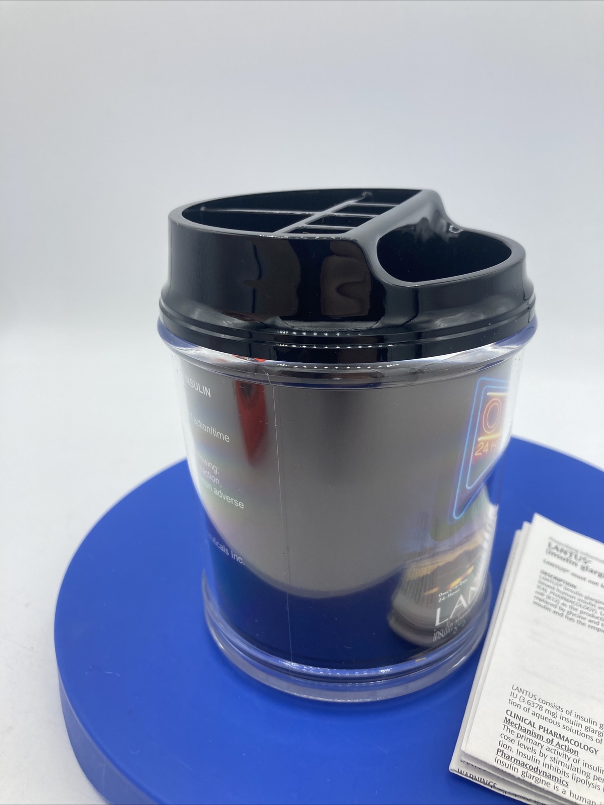 Lantus Pharmaceutical Rep Pencil Pen Holder Office Supply RDNA Open 24 Hours