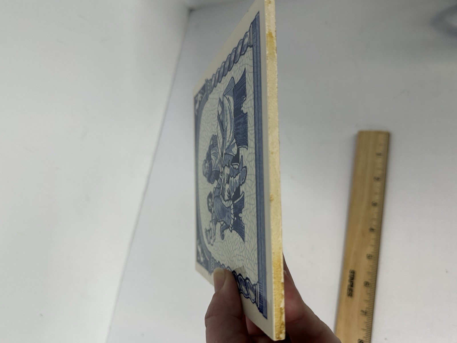 Vintage Blue Delft Tile Uroscopy Pharmacy Scholarship Program Apothecary 10 READ