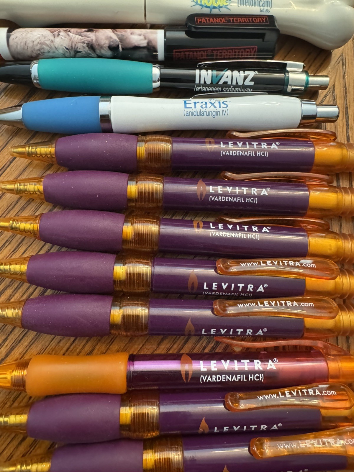 Vintage Pharmaceutical Drug Rep Pens Lot of 26 Levitra, Allegra, Mobic & More