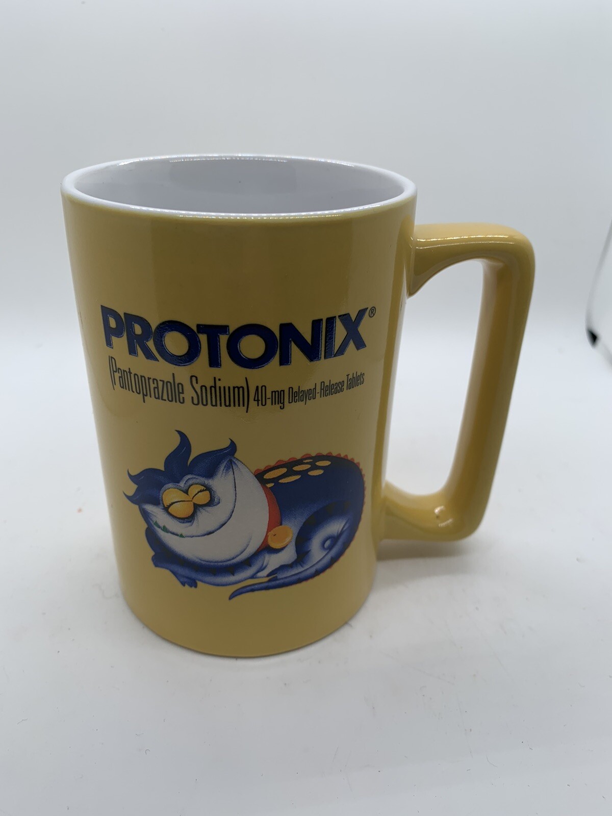 Large Protonix Antacid Medical Pharmaceutical Rep Mug As Is