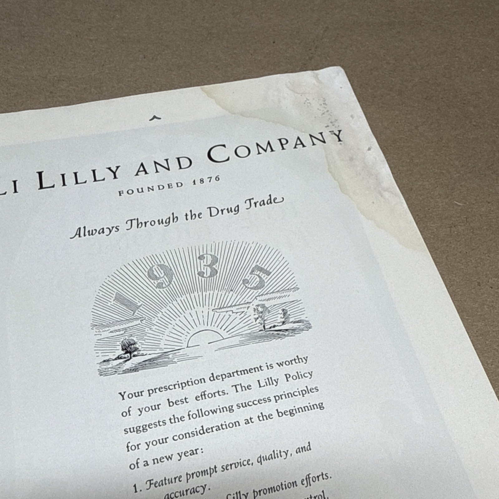 Tile And Till Magazine Eli Lilly And Company January 1935 Indianapolis Indiana