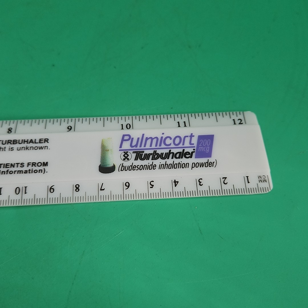 Pulmicort Pharmaceutical Drug Rep Collectible Ruler 12″ Vintage Promo