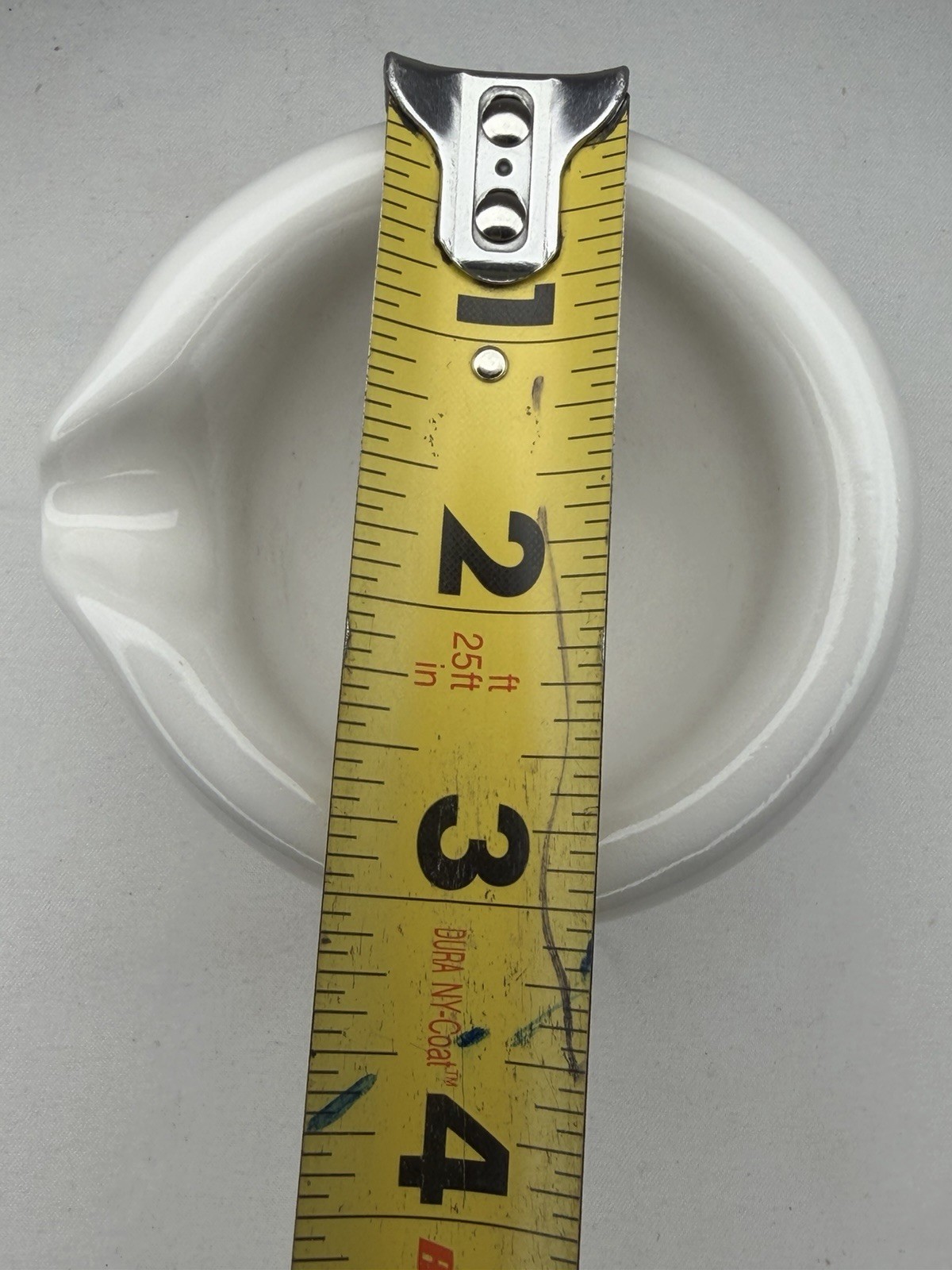 VTG Coors USA 00 CoorsTek 65mL Glazed Porcelain Mortar 3”x2” Pharmacy Apothecary