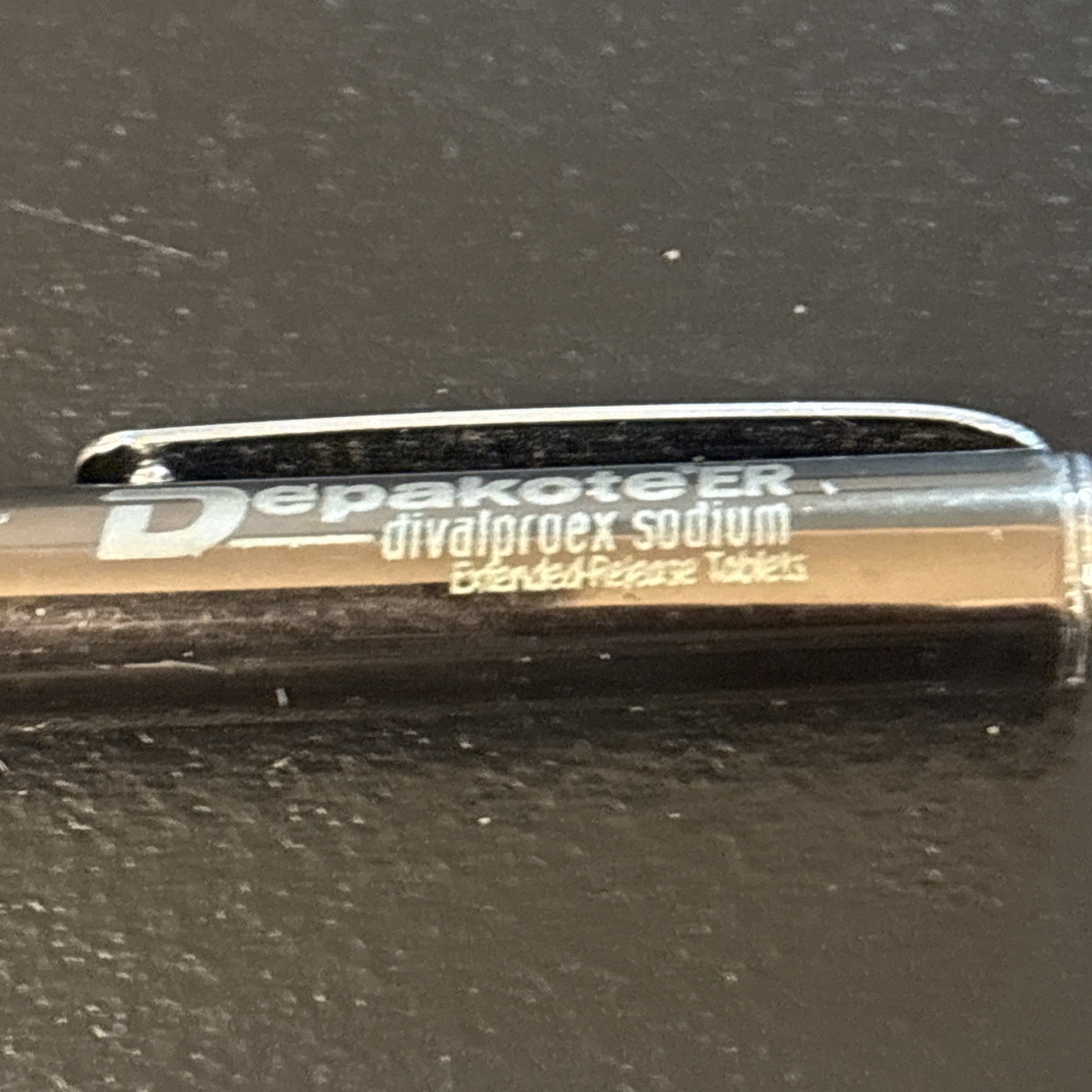 Pharmaceutical Pen Depakote ER drug rep Twist Point Heavyweight Brown Silver Lot