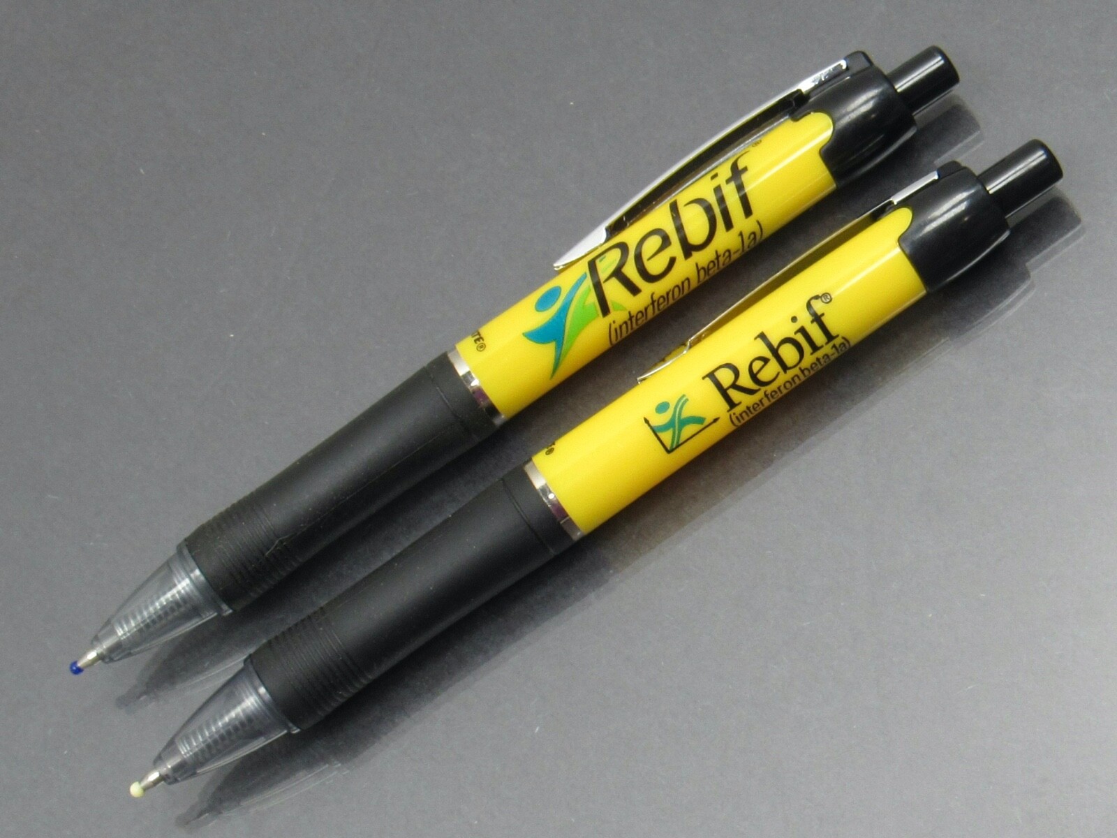 Rebif PaperMate Pens Drug Rep Pharmaceutical Promo Medical Advertising Lot of 2