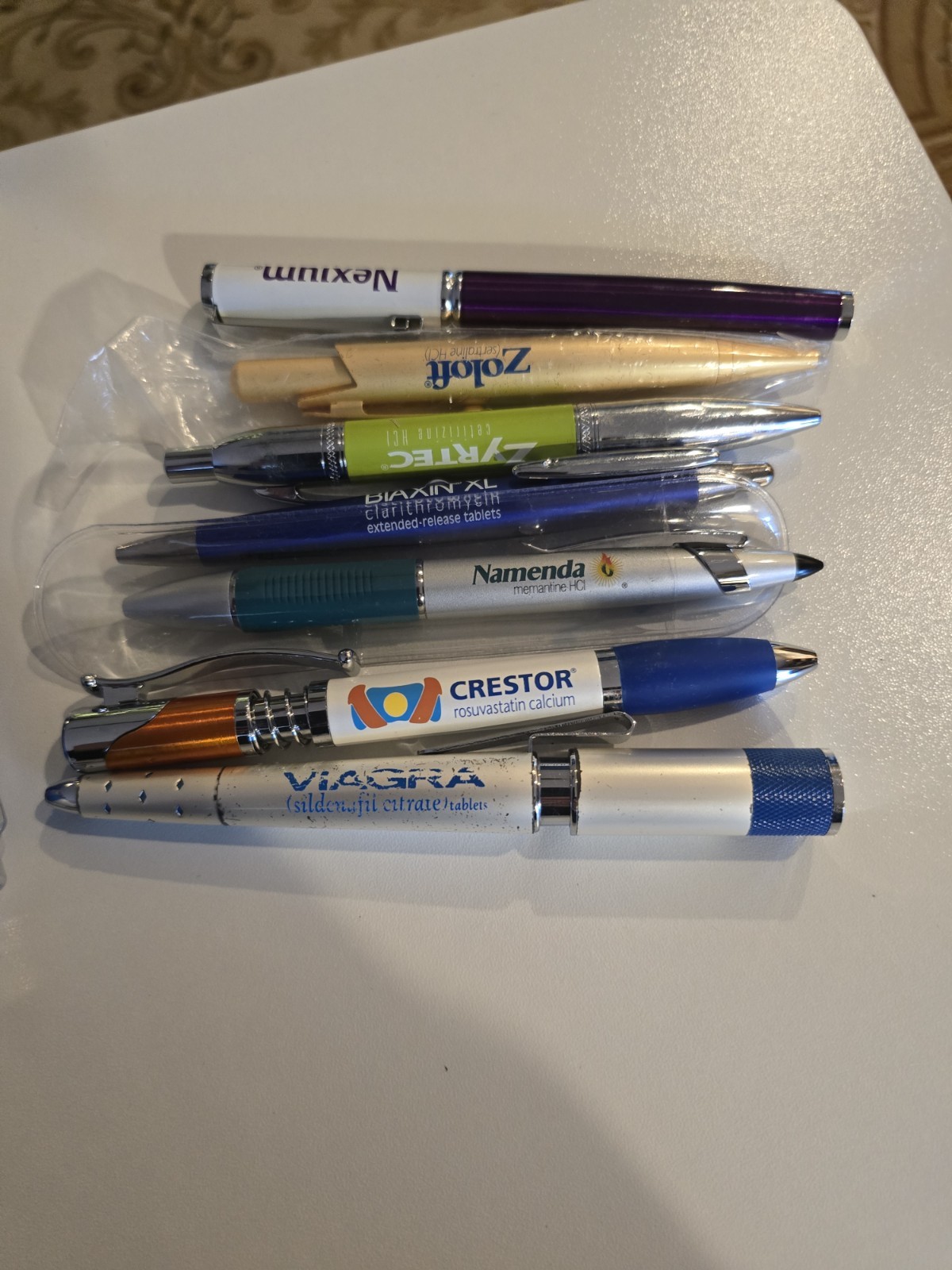 Vintage Pharmaceutical Drug Rep Pen Lot Of 11, 5 Are VIAGRA PENS *NOT TESTED*