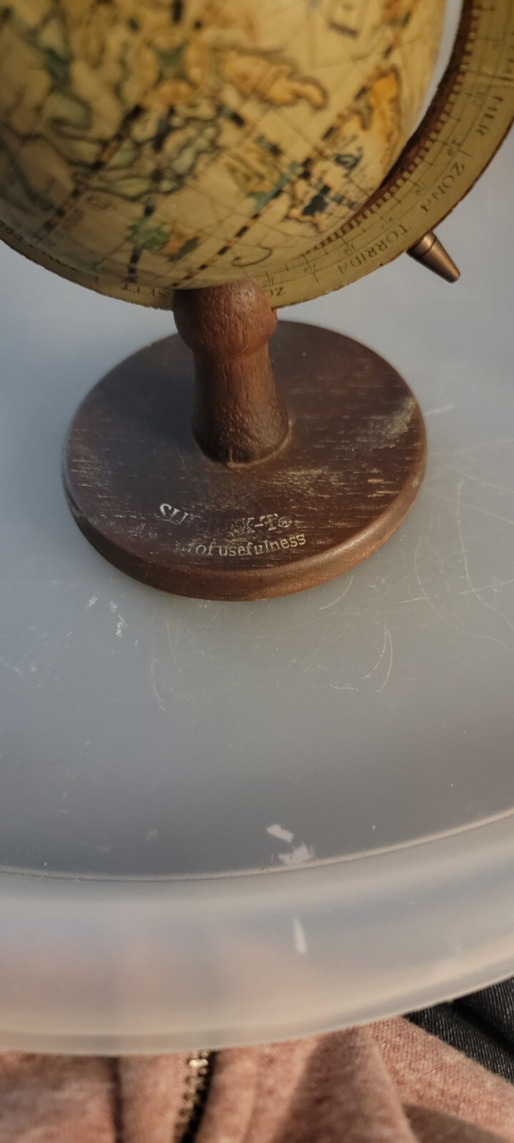 Vintage Surbex-T Pharmaceutical Rep Drug Advertising World Globe Small 5″