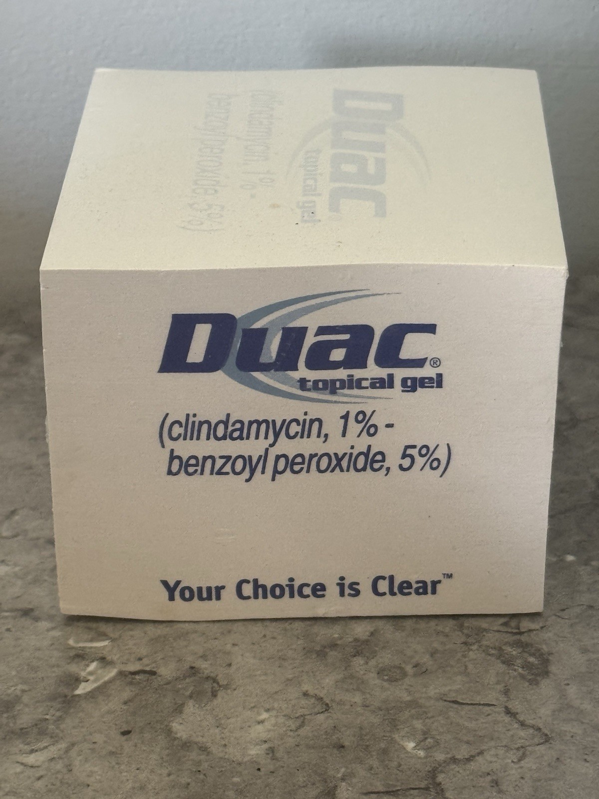 DUAC Topical Gel Post-It Note Pad Drug Rep Pharmaceutical Promo NEW/SEALED