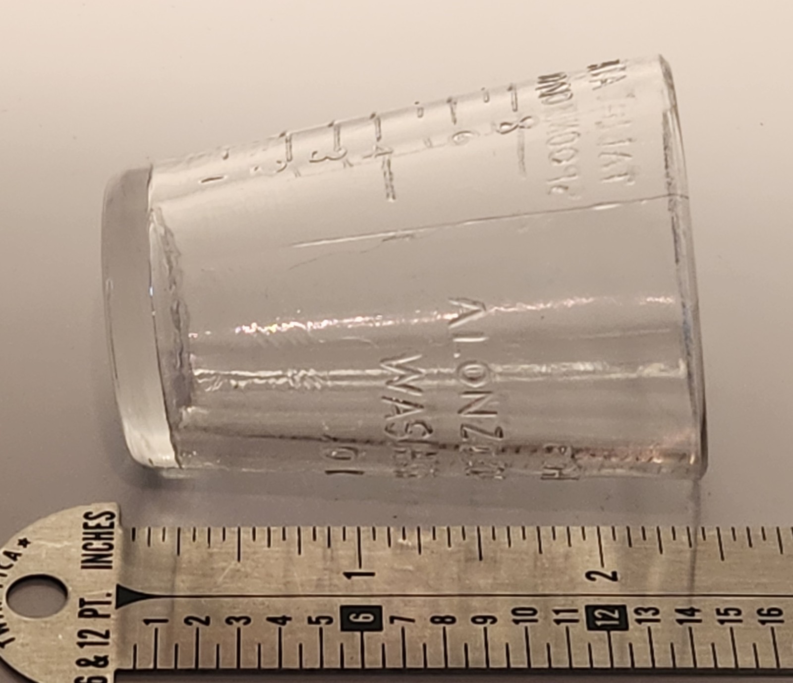 Alonzo O. Bliss Apothecary Dose Cup Washington D.C. Circa 1900 Nice As Pictured
