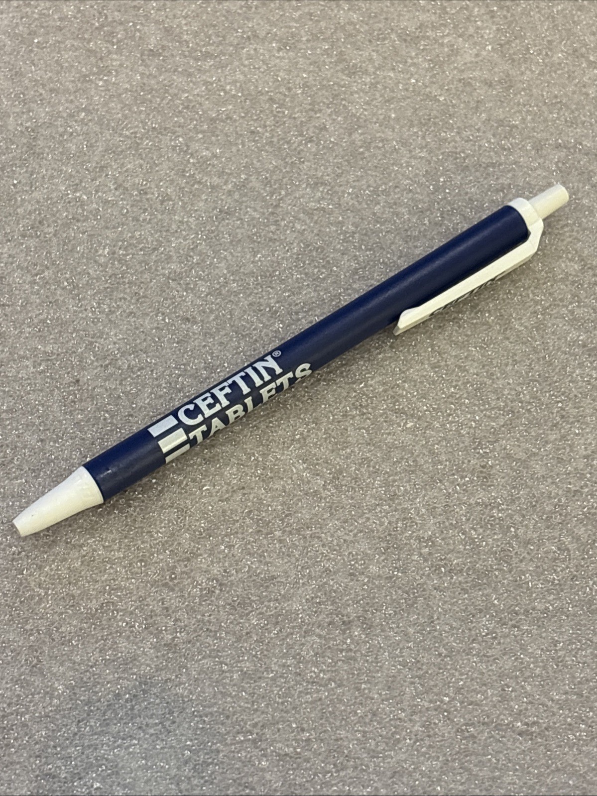 CEFTIN TABLETS Drug Rep Pen Pharmaceutical Advertising Black Ink