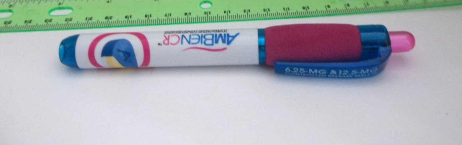 AMBIEN CR Promotional Flashlight – Plastic Rubberized Grip – Needs Battery