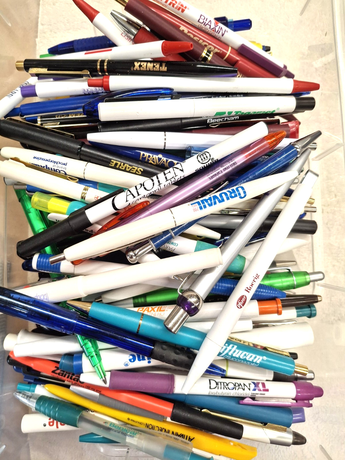Lot Of 150 + PHARMACEUTICAL Drug Rep Advertising PENS Medical some RARE!