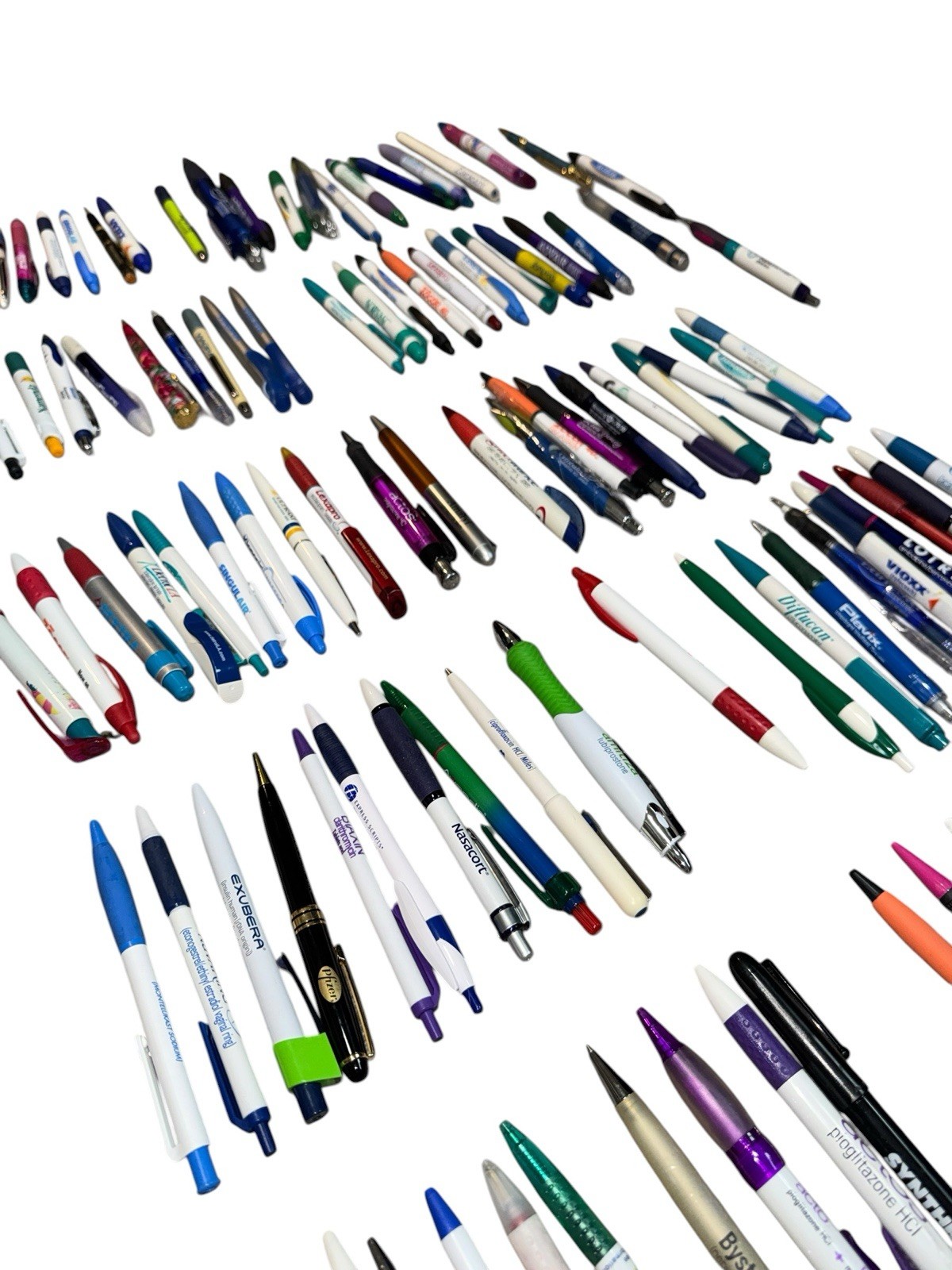 Lot Of 125 Pharmaceutical Drug Rep Advertising Pens some Rare!