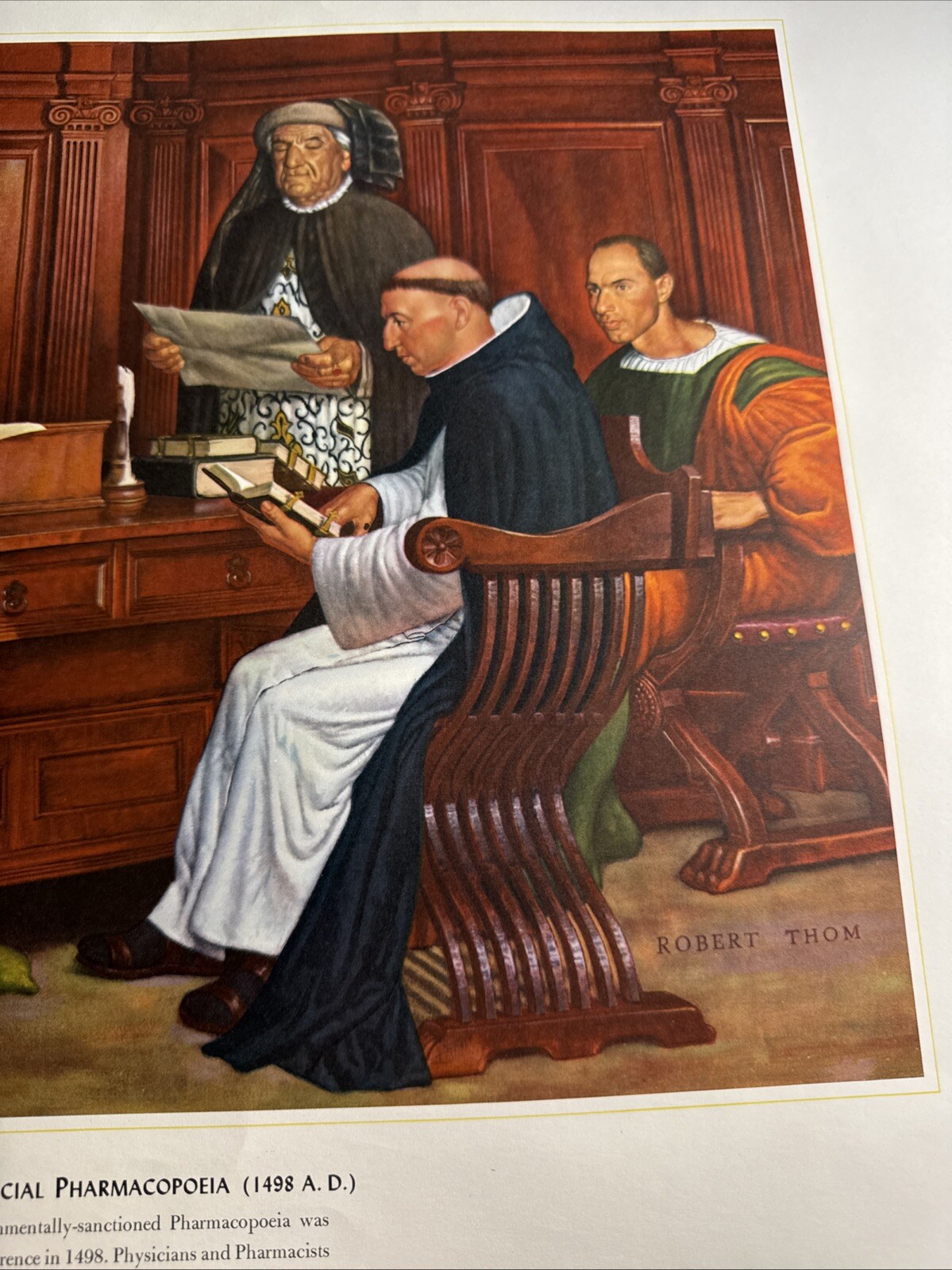 A HISTORY OF PHARMACY IN PICTURES 1954 PRINT#15 Great Gift For Doctor 22″×18″