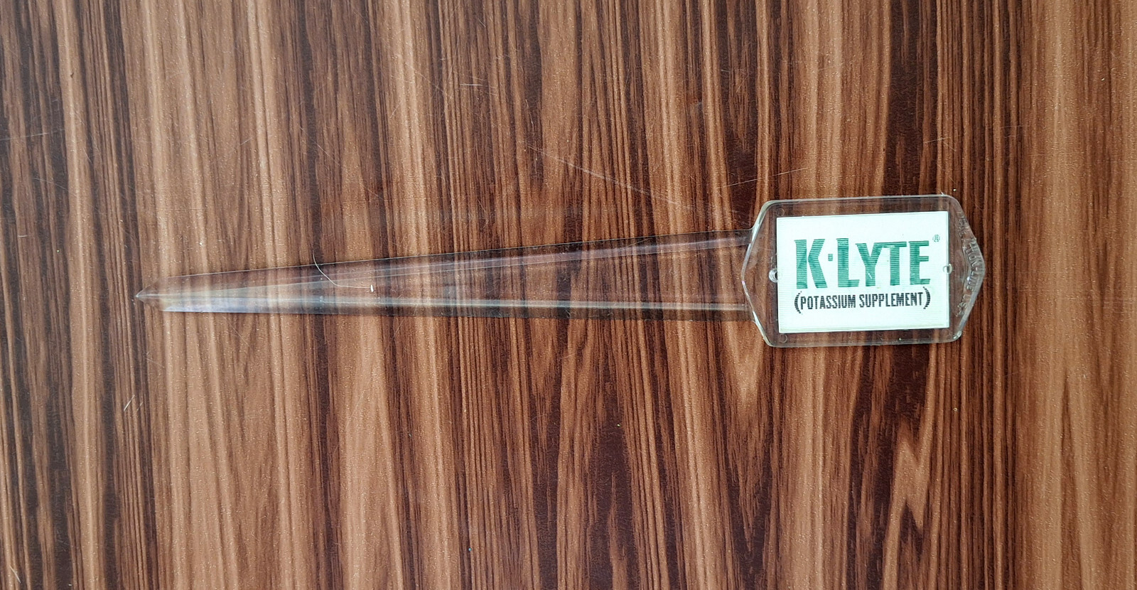 K-Lyte A Taste of Lime Mead Johnson Clear Letter Opener Pharmaceutical Drug Gift