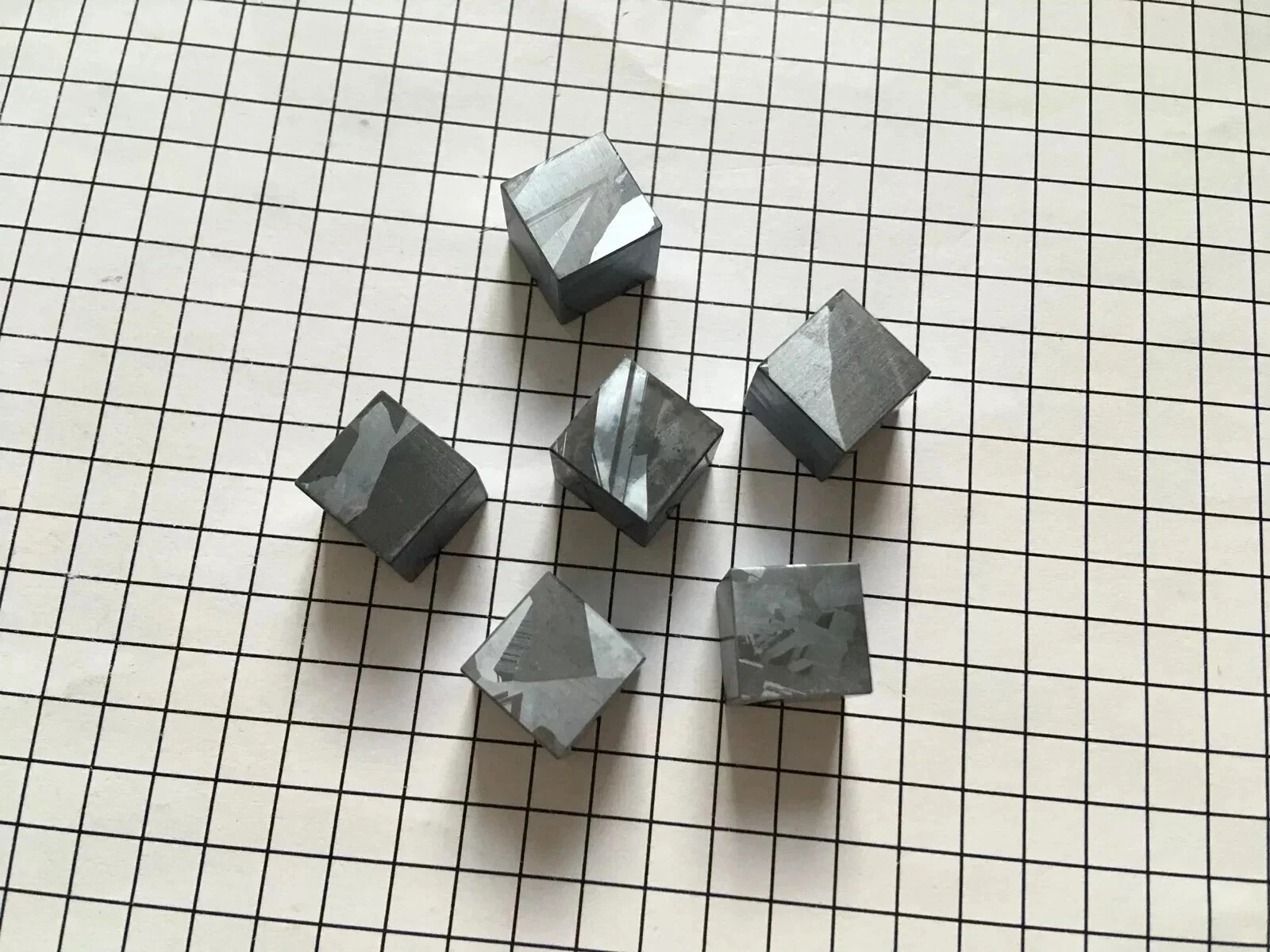 Silicon 10mm cube etched crystal structure Si periodic table element collection
