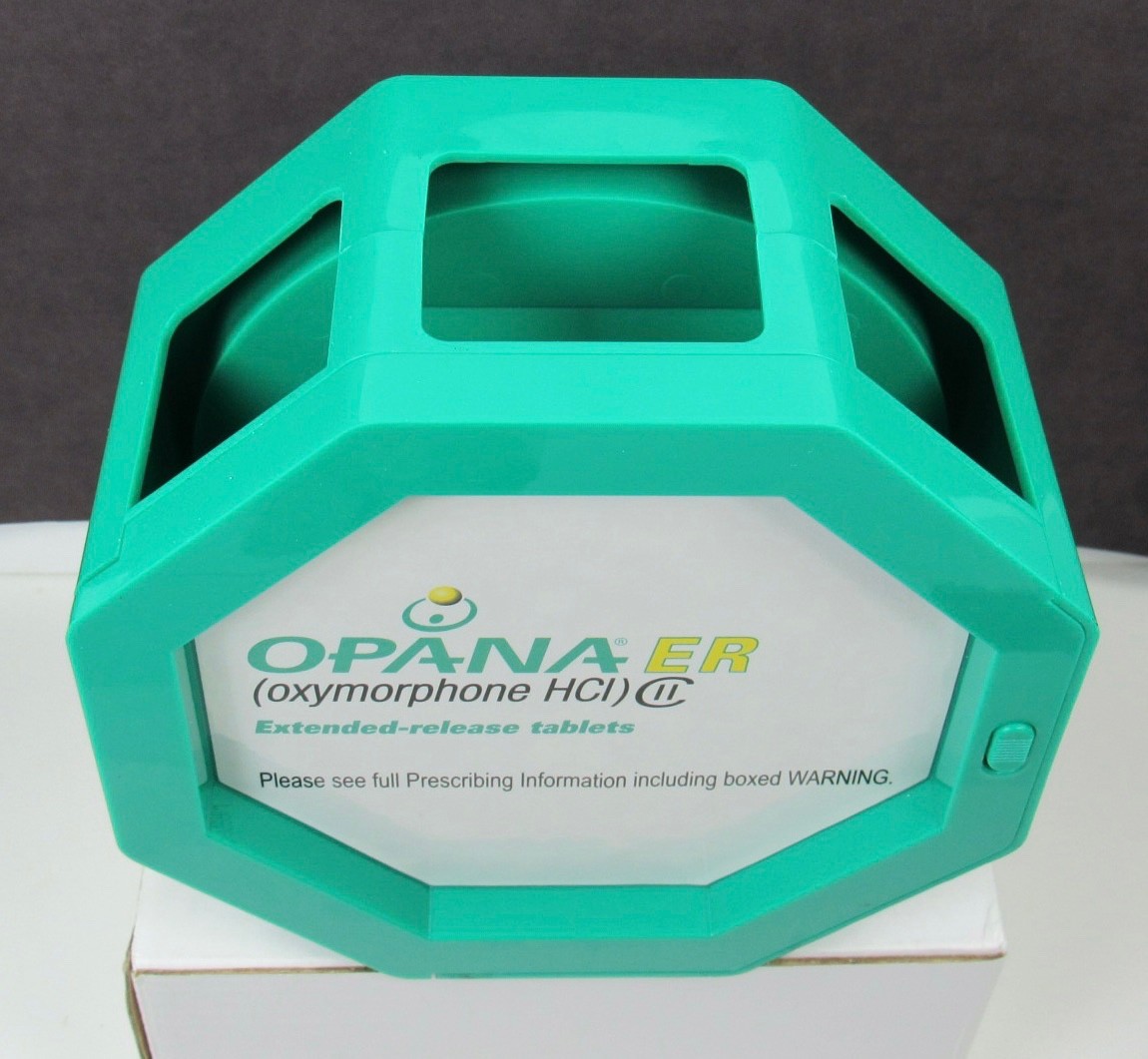 OPANA ER Oxymorphone CLOCK Pen Holder Drug Rep Pharmaceutical Promo CII Narcotic
