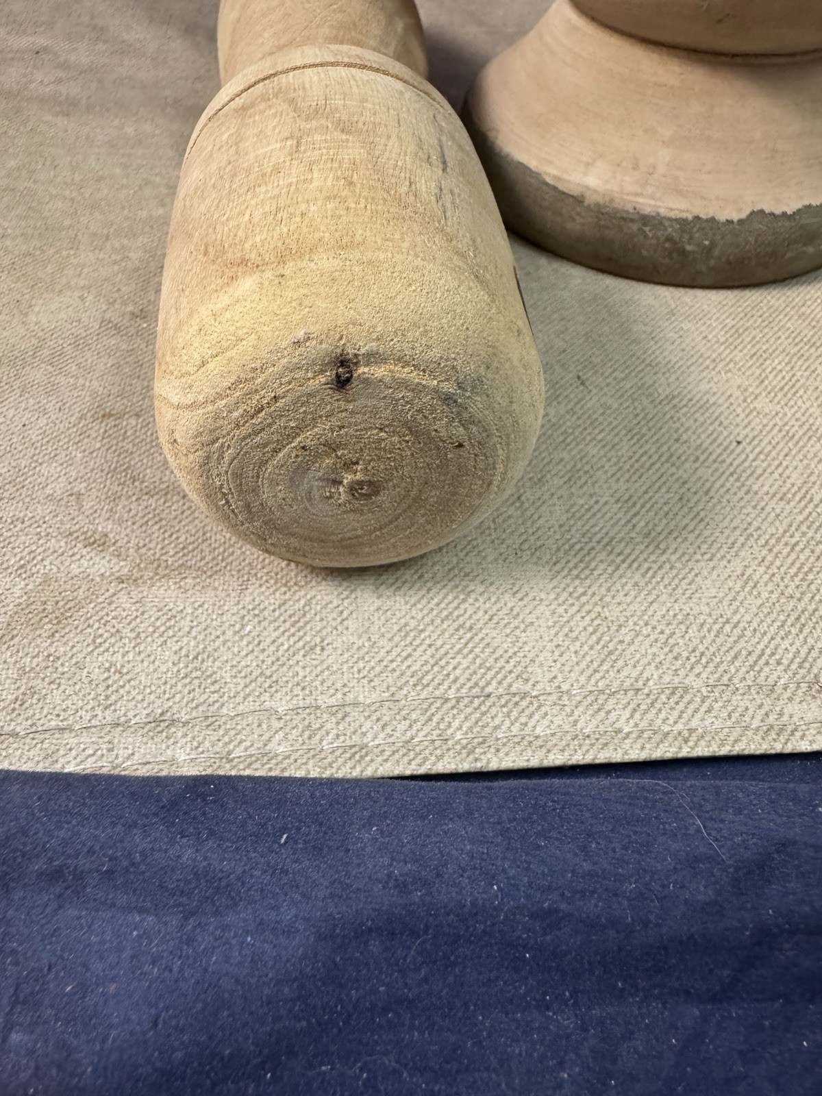 Hand Carved/Painted Wood Mortar And Pestle Apothecary Grinder 6.5″ and 8” Tall