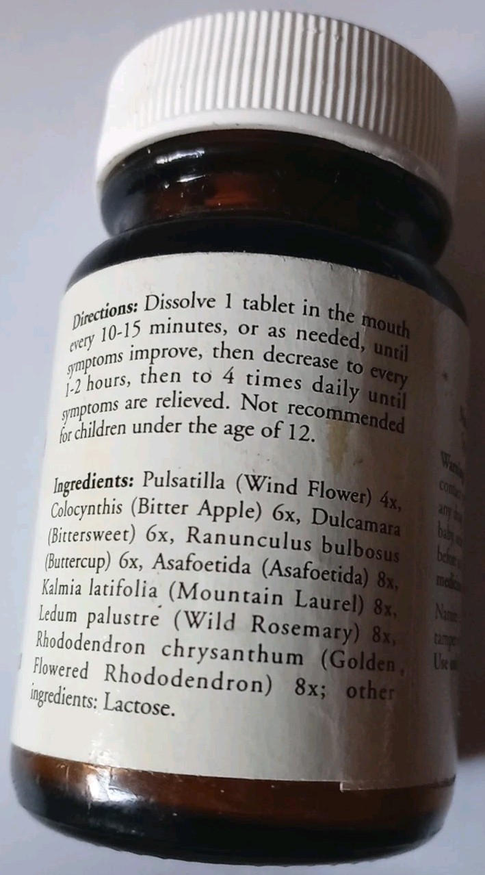 Vintage Expired Natures Sunshine Rheumatism Supplement – Unopened Retro Glass