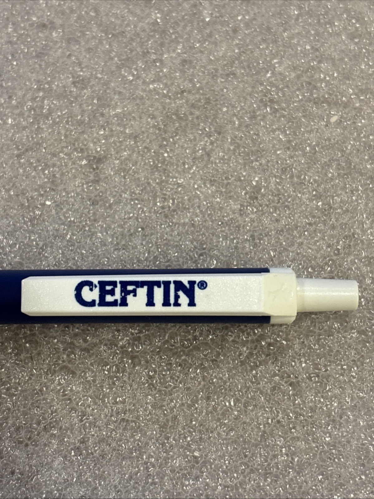 CEFTIN TABLETS Drug Rep Pen Pharmaceutical Advertising Black Ink