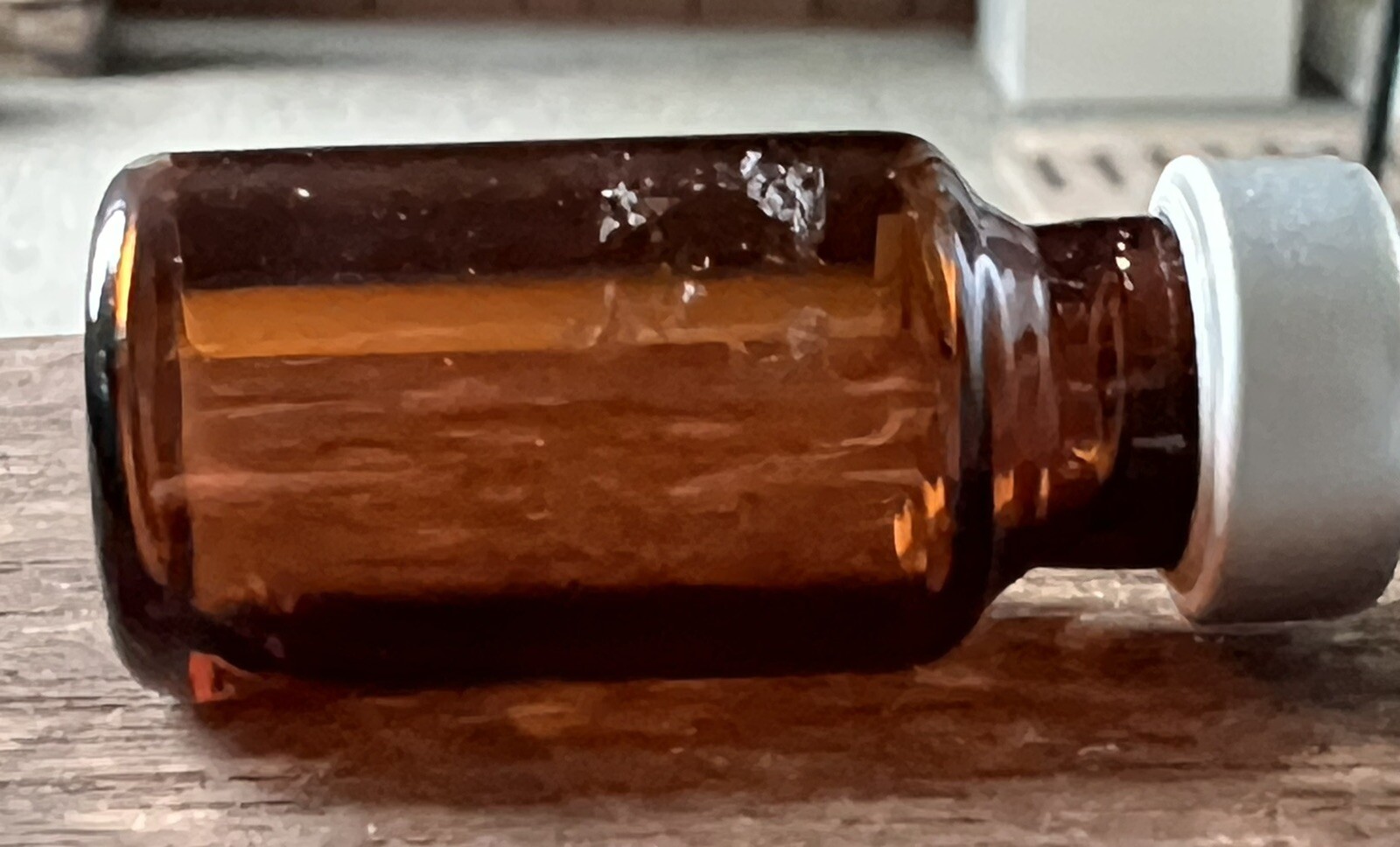 lot vtg amber brown glass empty vial for display medical pharmacy old time doc
