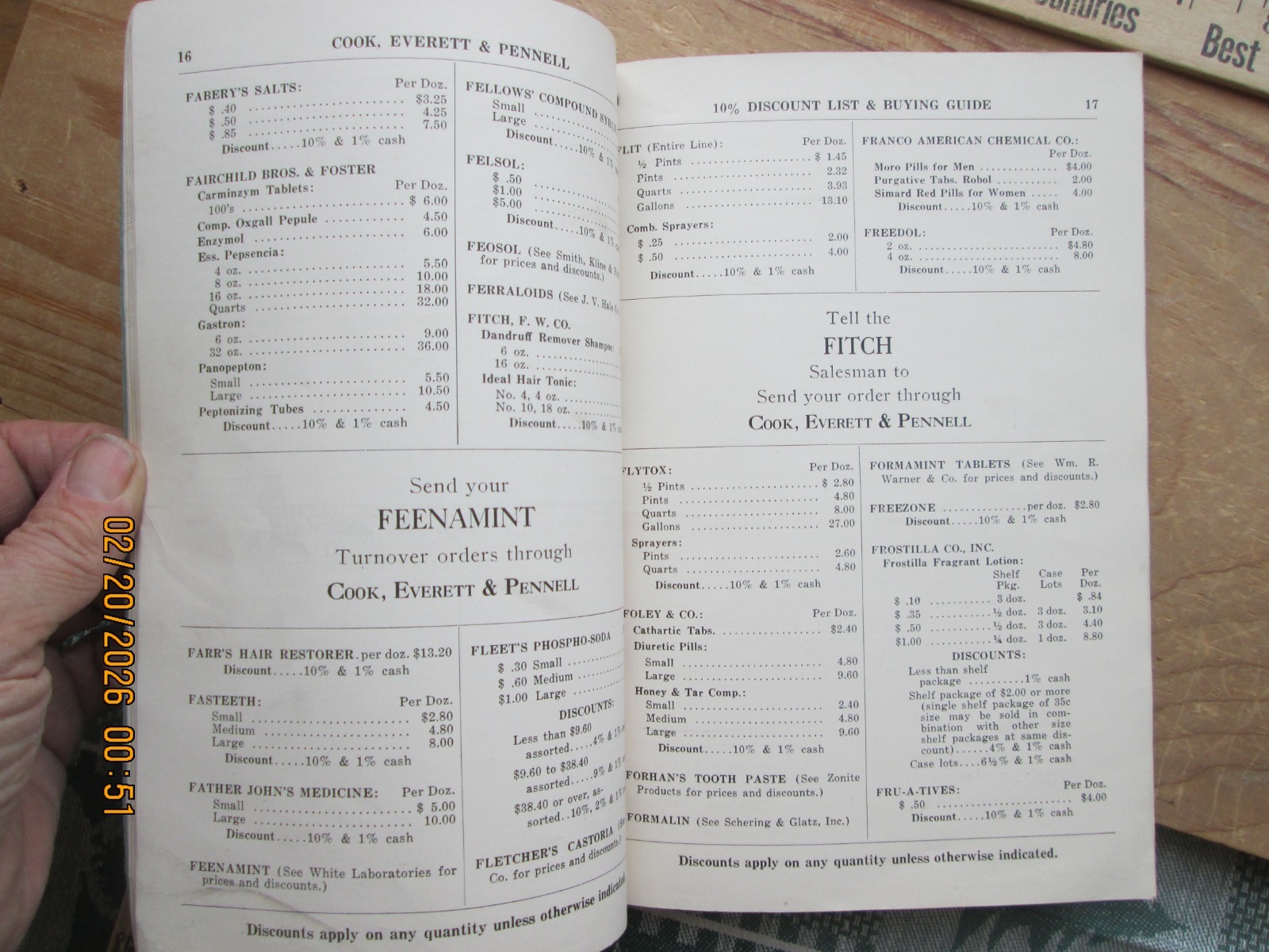 cook everett & pennell portland ME Pharmaceutical catalog