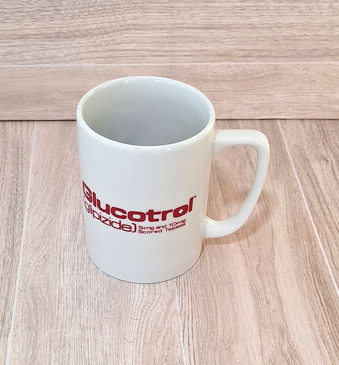 Glucotrol Glipizide Ceramic Coffee Mug Pratt Pharmaceuticals Drug Rep Swag
