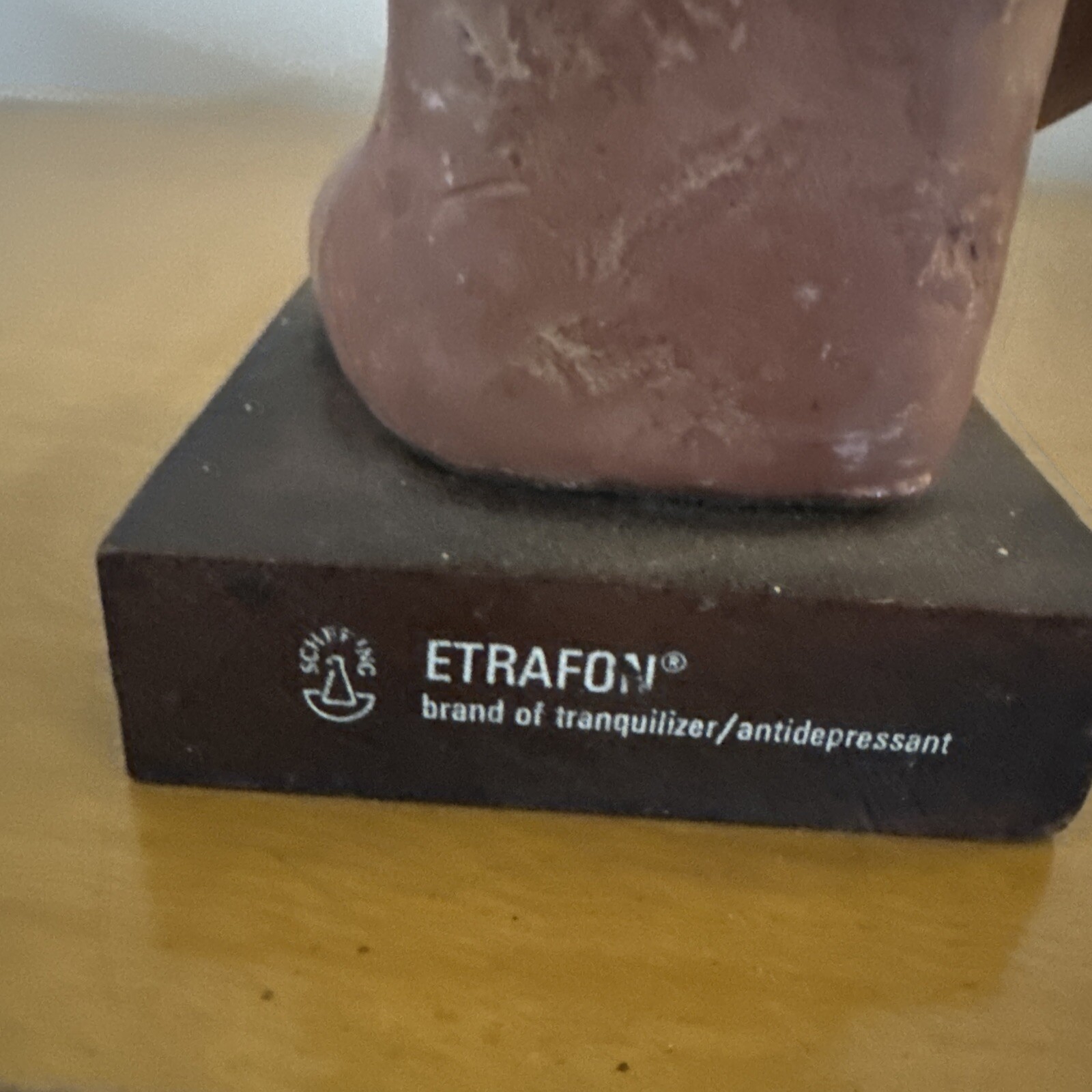 Schering Etrafon Portrait Of Anxiety/Depression pharmaceutical rep statue