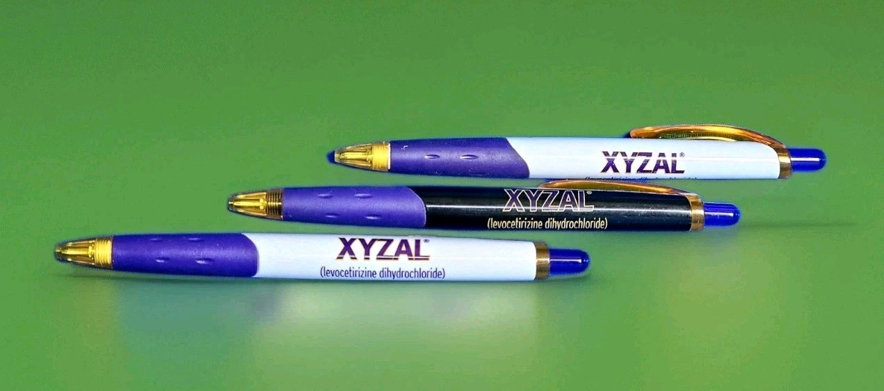 Xyzal Drug Rep 3 Ink PENS Pharmaceutical Collectible Medical Promo New PAPERMATE