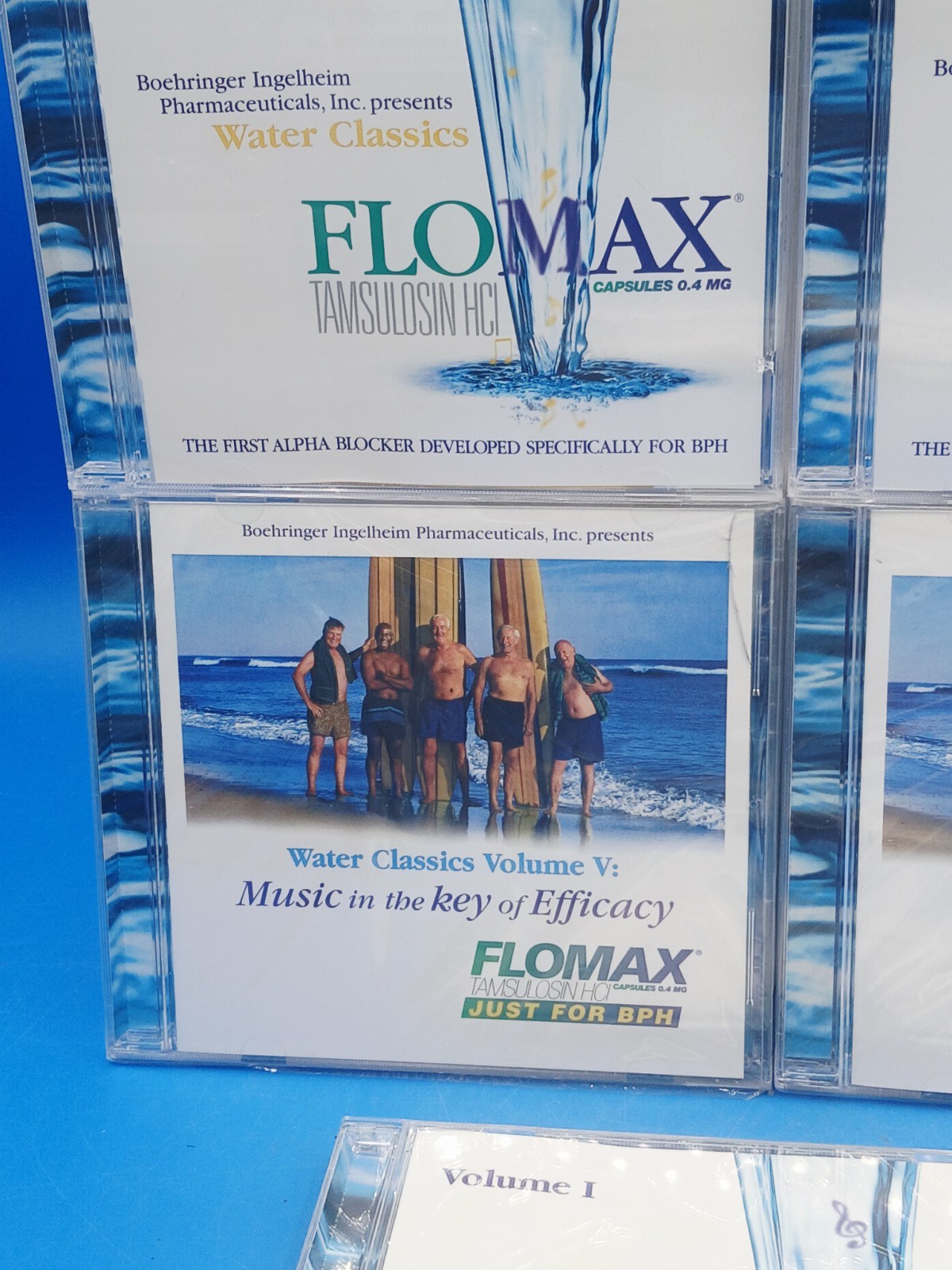 Flomax VOL 1,2,3 CD Water Classics Flomax BPH Vol IV, & V. 4 New, One Used RARE.