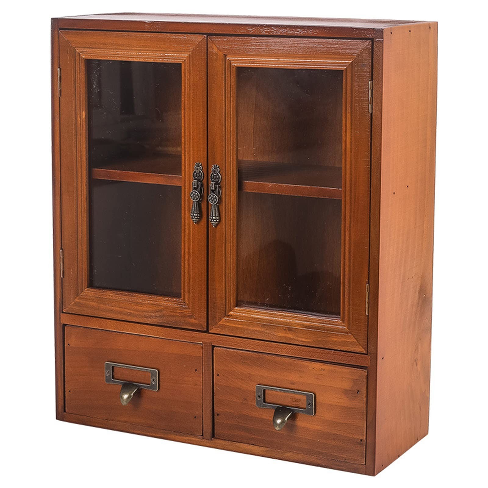 Rustic Apothecary Cabinet – 12″ L x 4.7″ W x 14″ H Vintage Pine Countertop Ca…