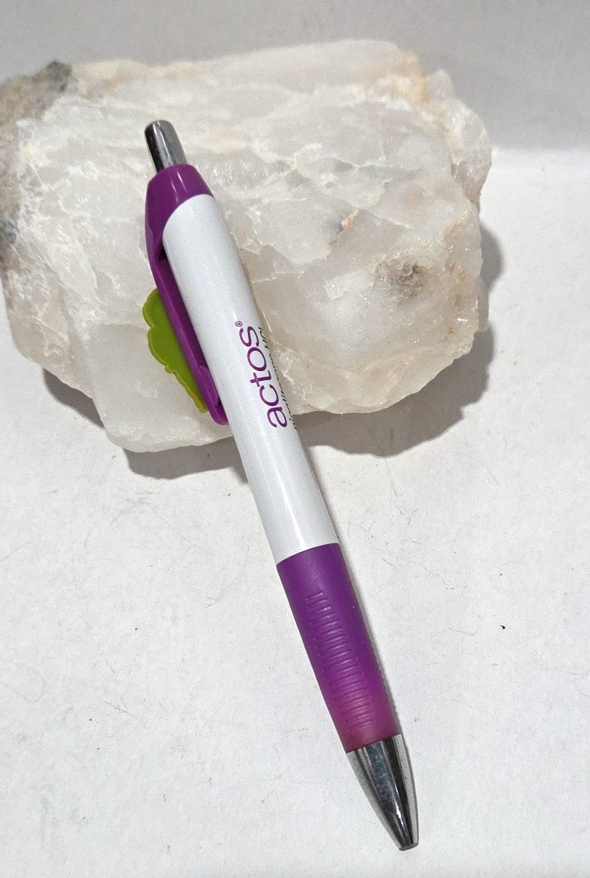 2 PHARMACETUICAL DRUG REP PENS NEW ACTOS pioglitazone CHL Purple Both Write.