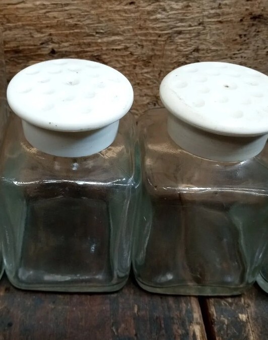 Lot Of 4 Vintage Upjohn Unicap Multivitamins Empty Bottles Collectible Jars Drug