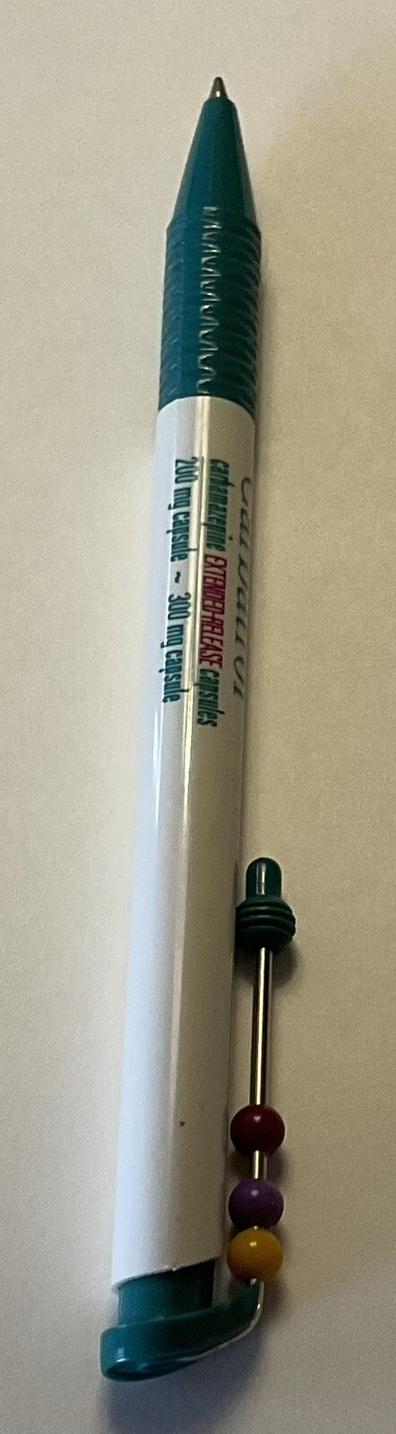 From The Maker Of Adderall, Carbatrol Beaded Pen! Pharmaceutical Collectible.