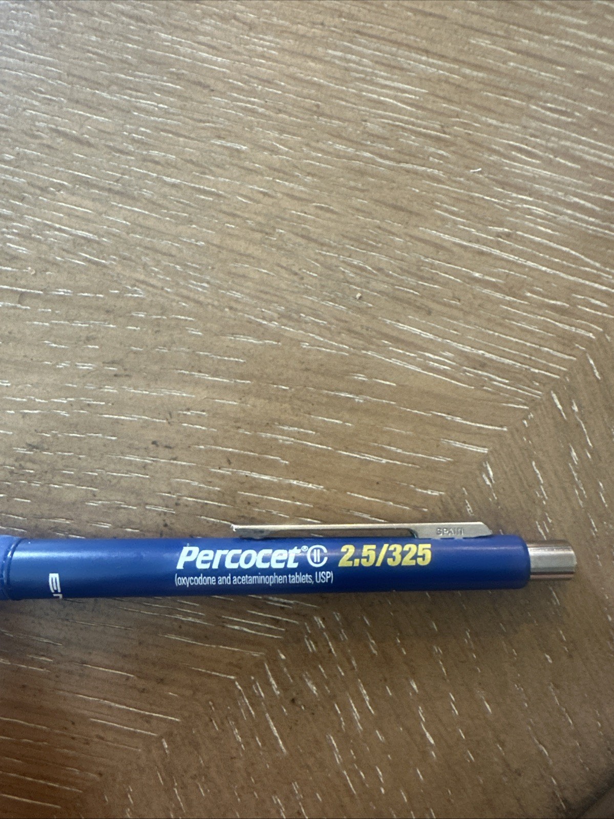 PERCOCET 2.5/325 Pharmaceutical Promo Ink Pen Black ink