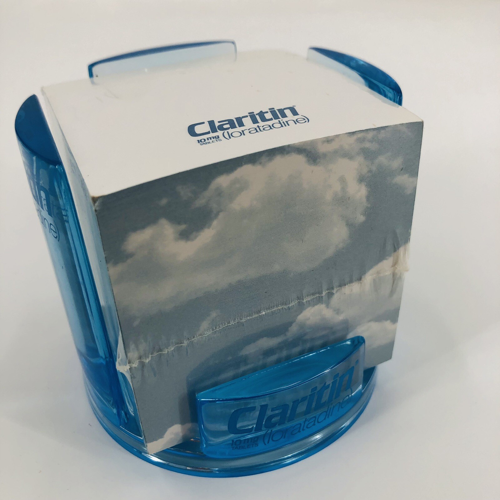 Claritin Loratadine Pharmaceutical Advertising Sealed Sticky Notes & Holder