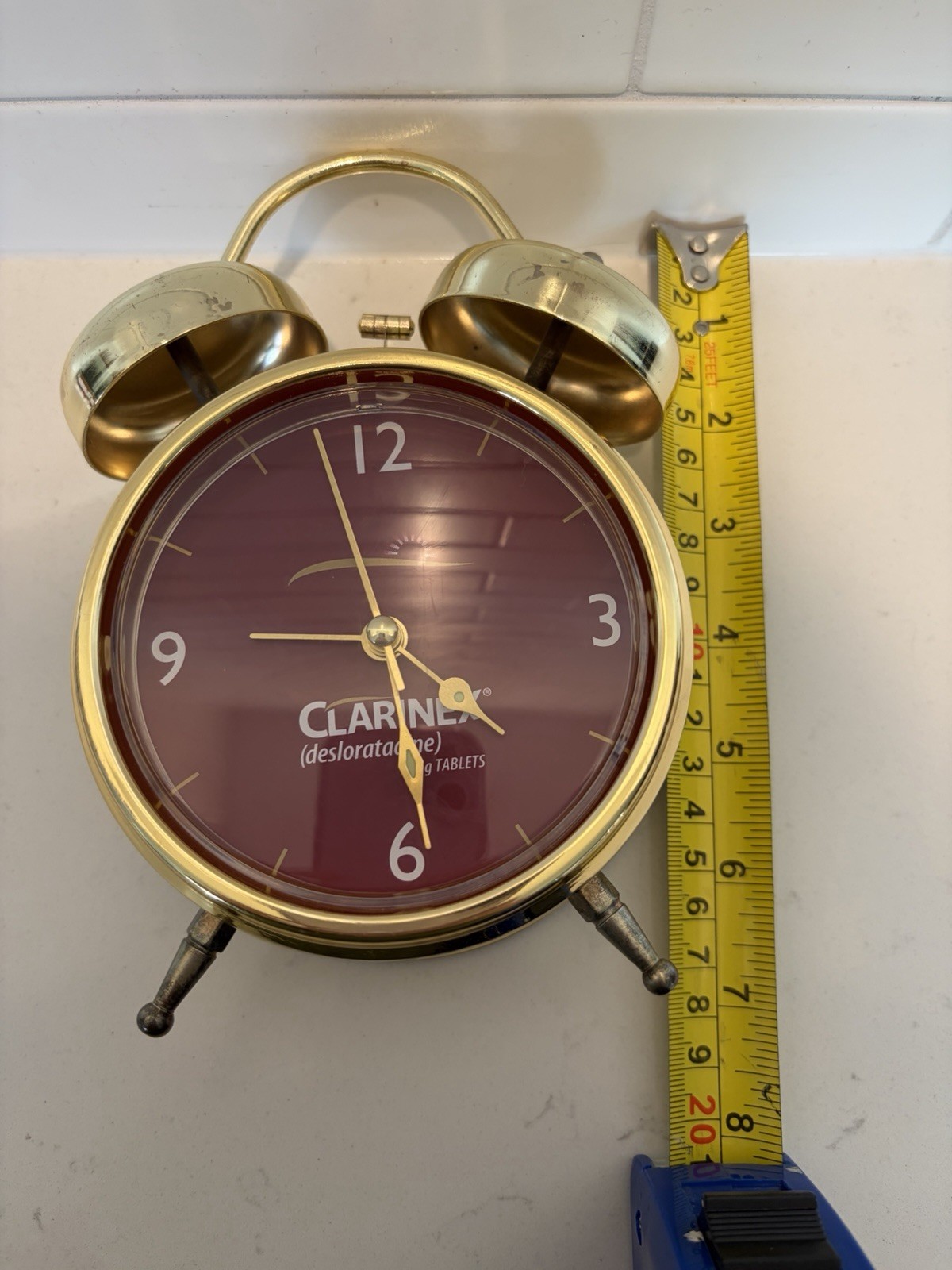 Clarinex Advertising pharmaceutical Clock–clock works-alarm Untested