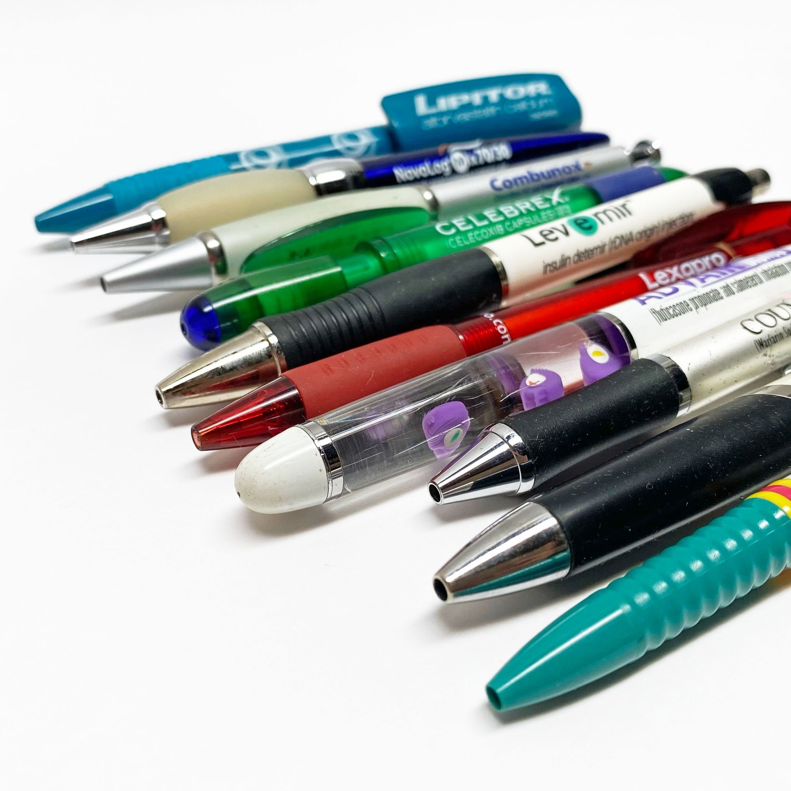 Drug Rep Pharmaceutical Advertising Pens – Lot of 10