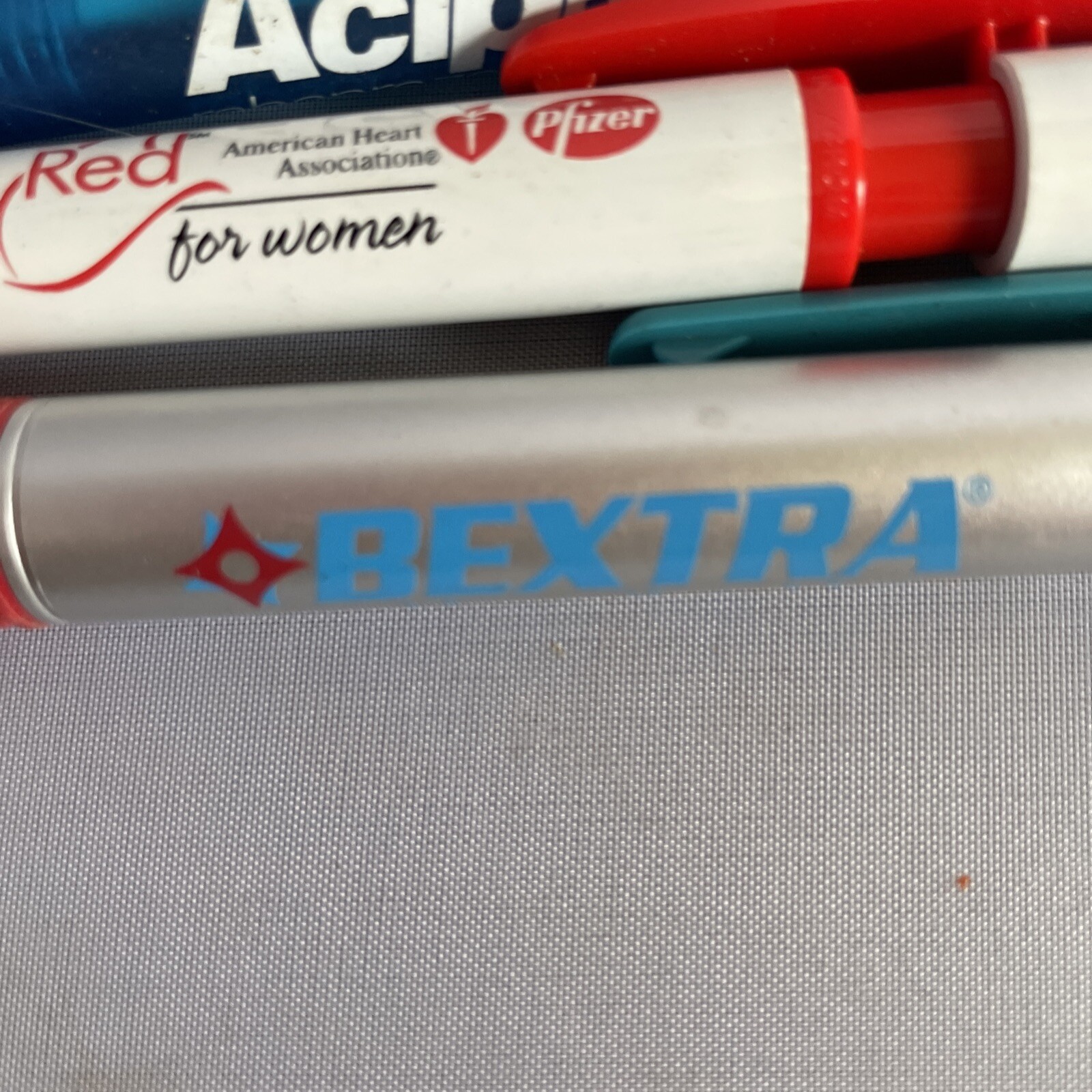 Vintage Lot of 5 Assorted Pharmaceutical Drug Rep Pens Aciphex Bextra Protonix