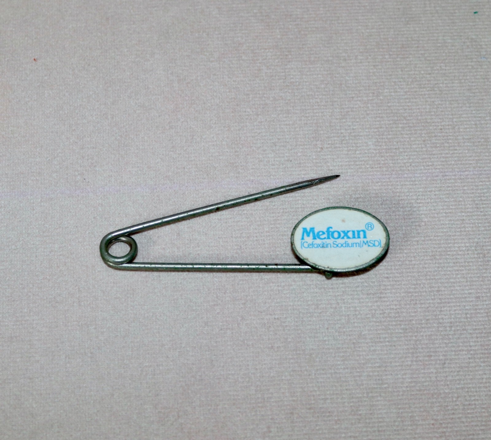 MERCK Drug ~ Mefoxin®️ ~ Pharmaceutical Rep 3” Promotional Advertising Pin