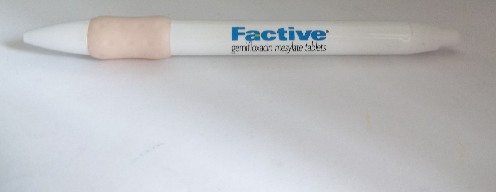 FACTIVE Promotional Pen Plastic Medium Weight Pharma Advertising Rubberized Grip