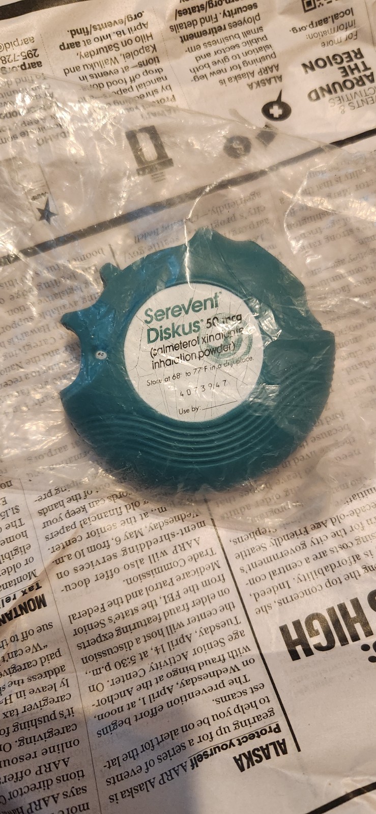 serevent diskus stress ball pharmaceutical drug rep