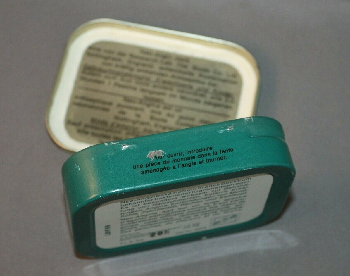 Vintage Neo-Angin Throat Lozenges Tin Austrian