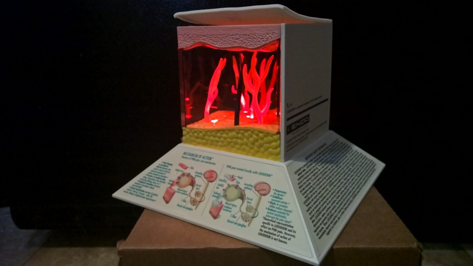 Drug Rep 3D light up Model Lidoderm Lidocaine patch collectible memorabilia NEW
