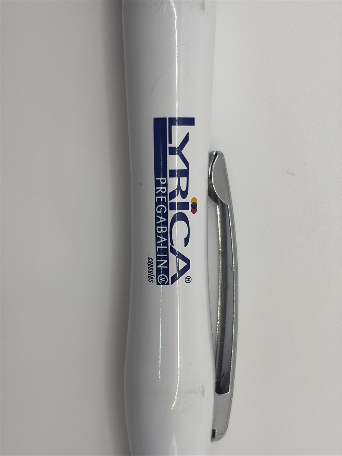 Metal Lyrica Drug Rep Pen Advertising Rubber Grip Clicks Works